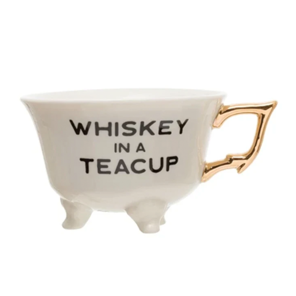 White Stoneware Footed Teacup 2nd Edition