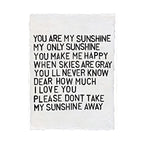 Handmade Paper Print - You Are My Sunshine - 12"x16