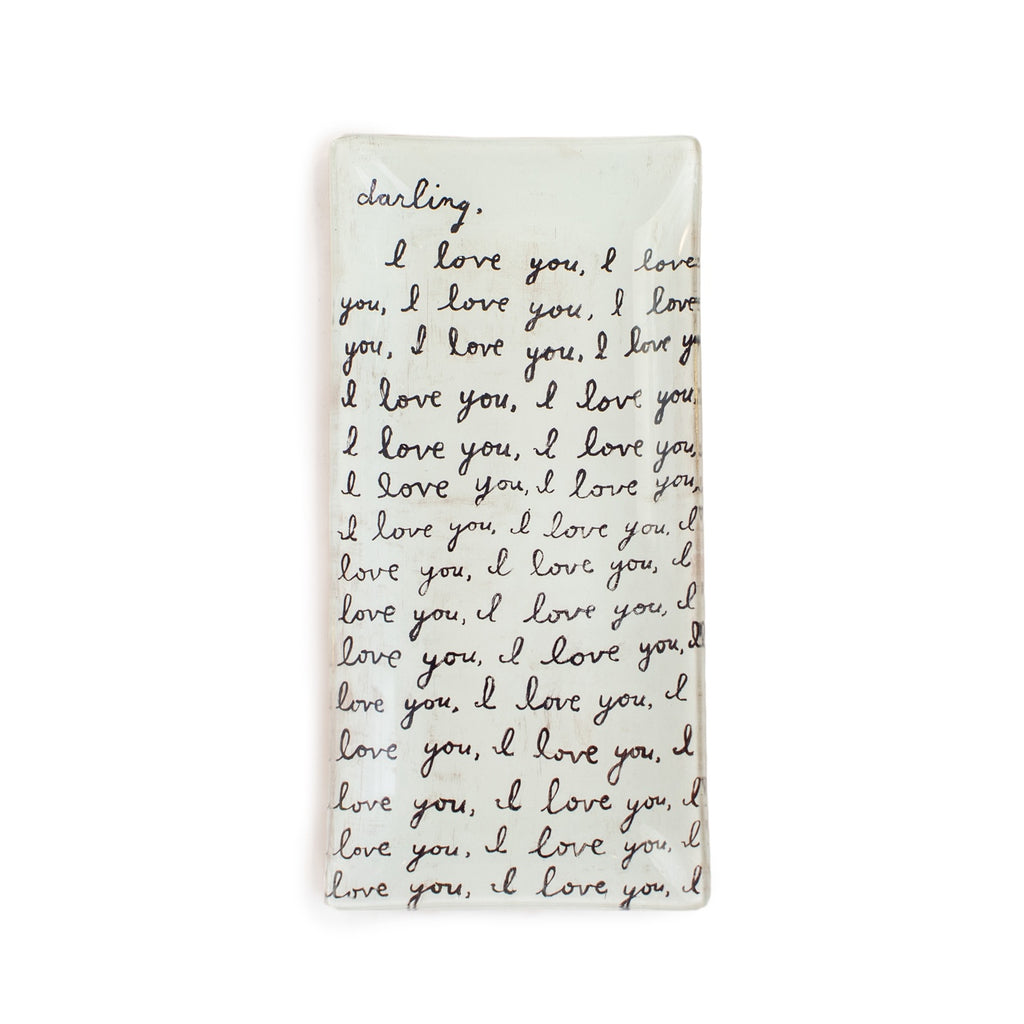 Small Rectangle Decoupage Plate
