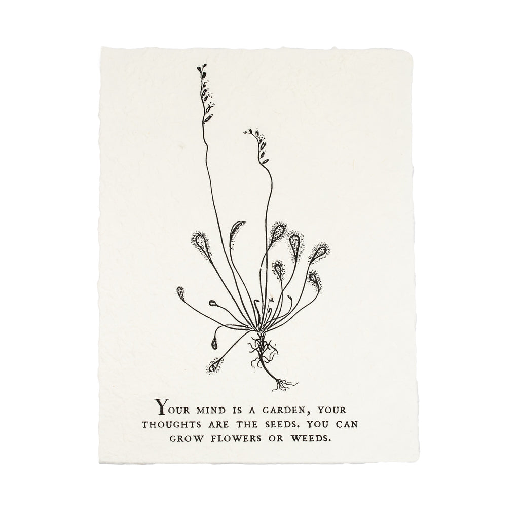 Botanical Handmade Paper Print