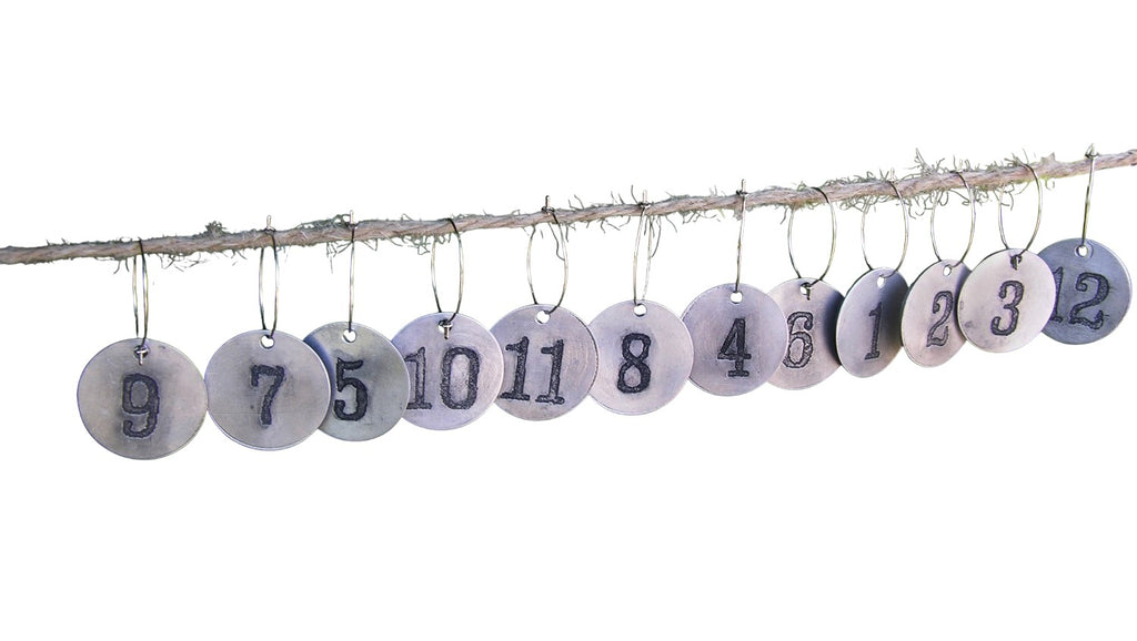 ***Wine Number Charms