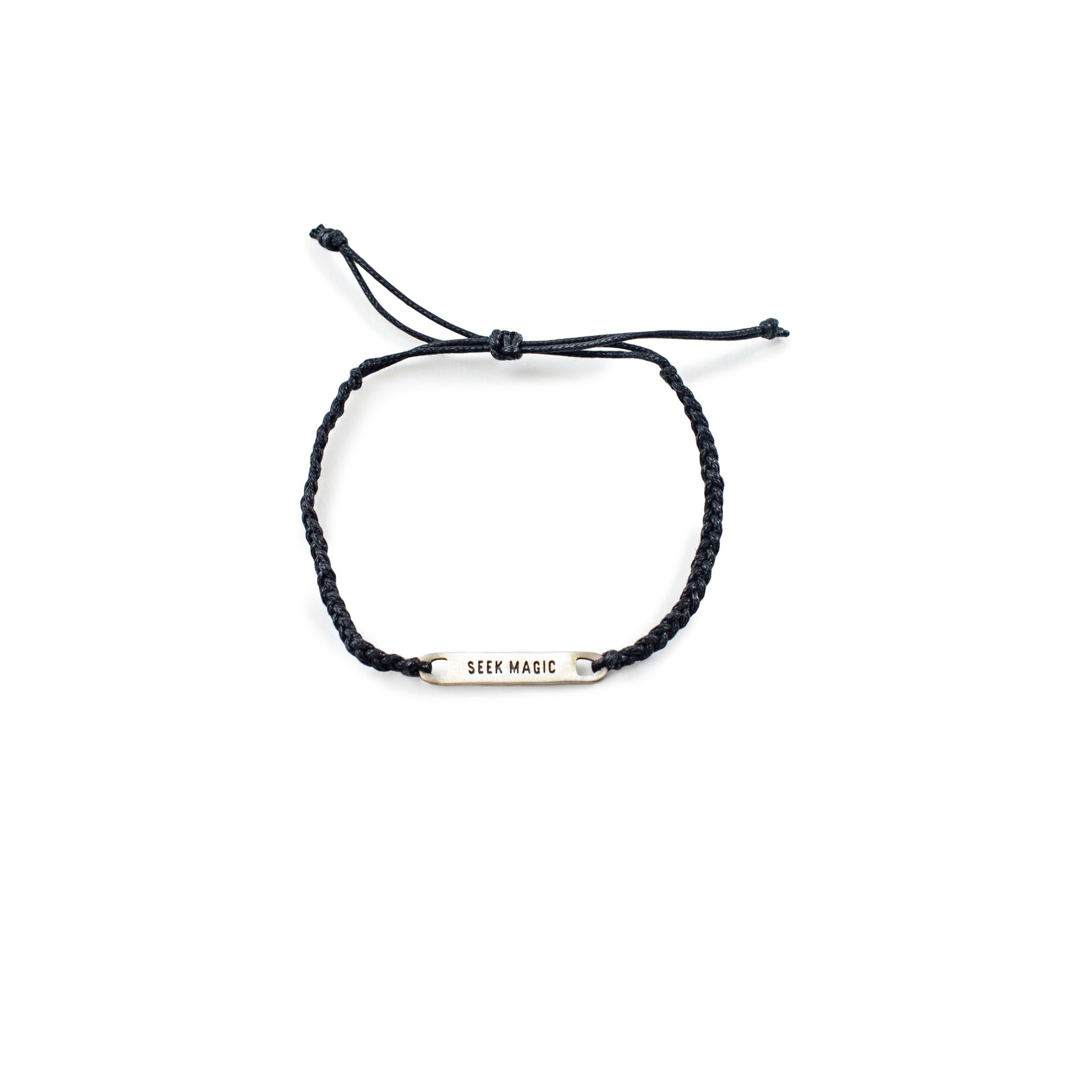 ***Silver Seek Magic Braided Bracelet - Adjustable