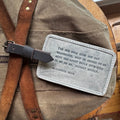 Alexandra Elle Leather Luggage Tag - Stone