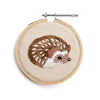 Hedgehog Small Embroidery Hoop Collection - 4"