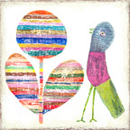 Flower + Bird Art Print
