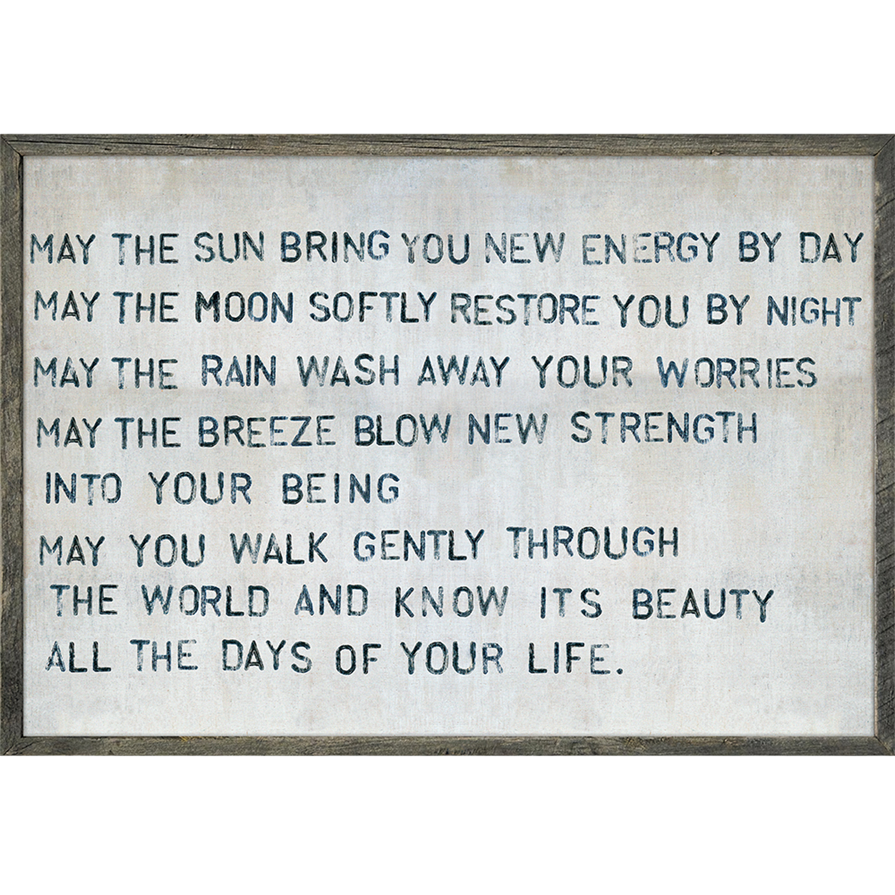 Apache Blessing (Grey Wood) - Art Print
