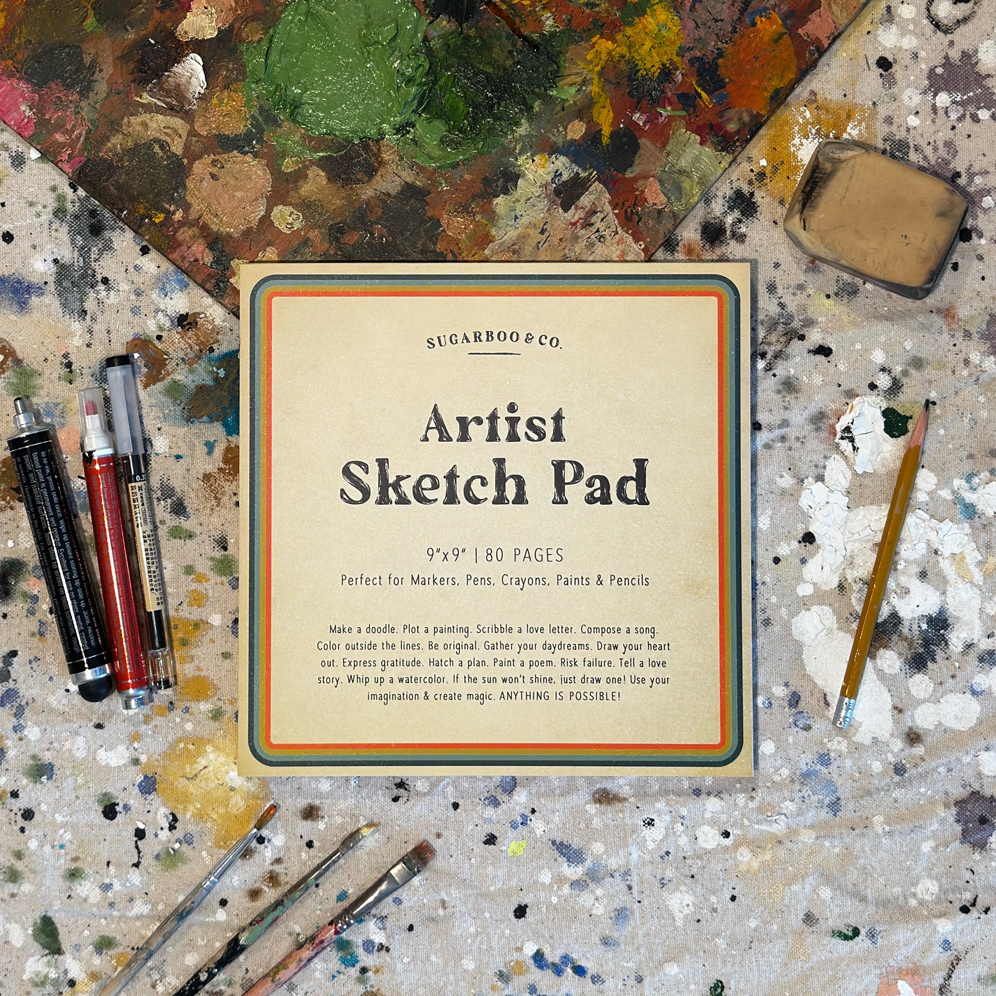 9"x9" Artist Sketch Pad