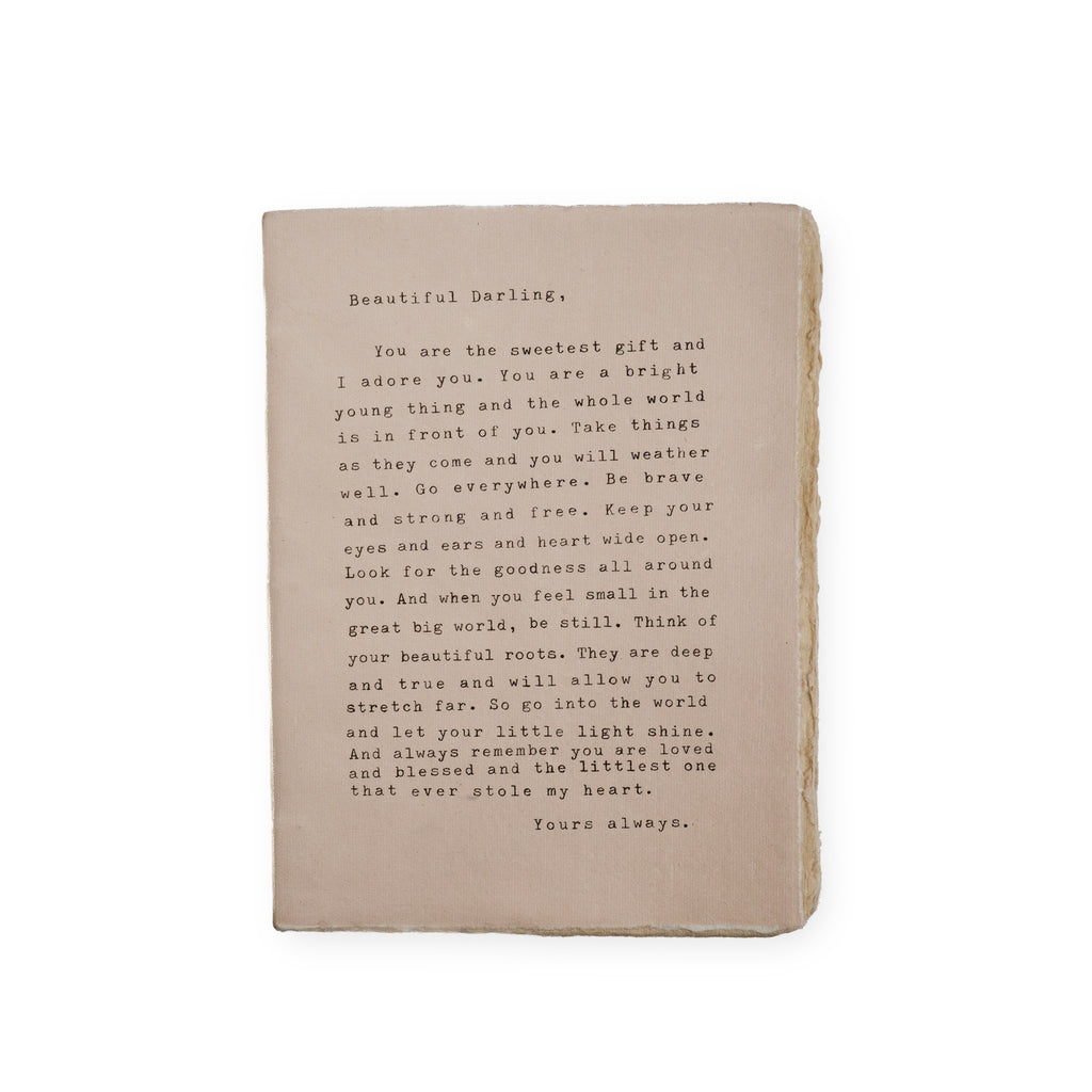Large Deckled Edge Notebook