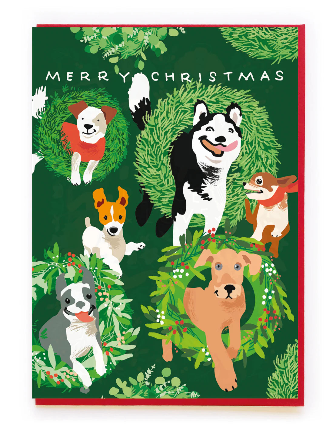 Christmas Dogs Card