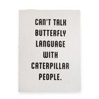 Butterfly Language Handmade Paper Print- 12"x16"