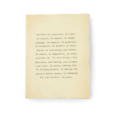 Large Deckled Edge Notebook