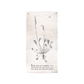 ***Your Mind Is A Garden - Botanical Hand Painted Wall Hanging 32"x63" (sizes vary)
