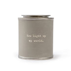 Encouragement Candle - You light up my world