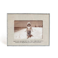 "Angels Are Watching" Zinc Linen  Frame 6"x4" Horizontal