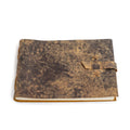 Scratched Leather Journal - Brown