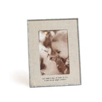 My Angel Mother Linen Zinc Frame - Vertical