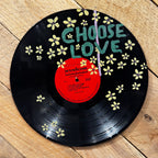 Choose Love Yellow Flowers Vinyl Record