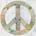 Choose Peace Art Print in White (Gallery Wrap)