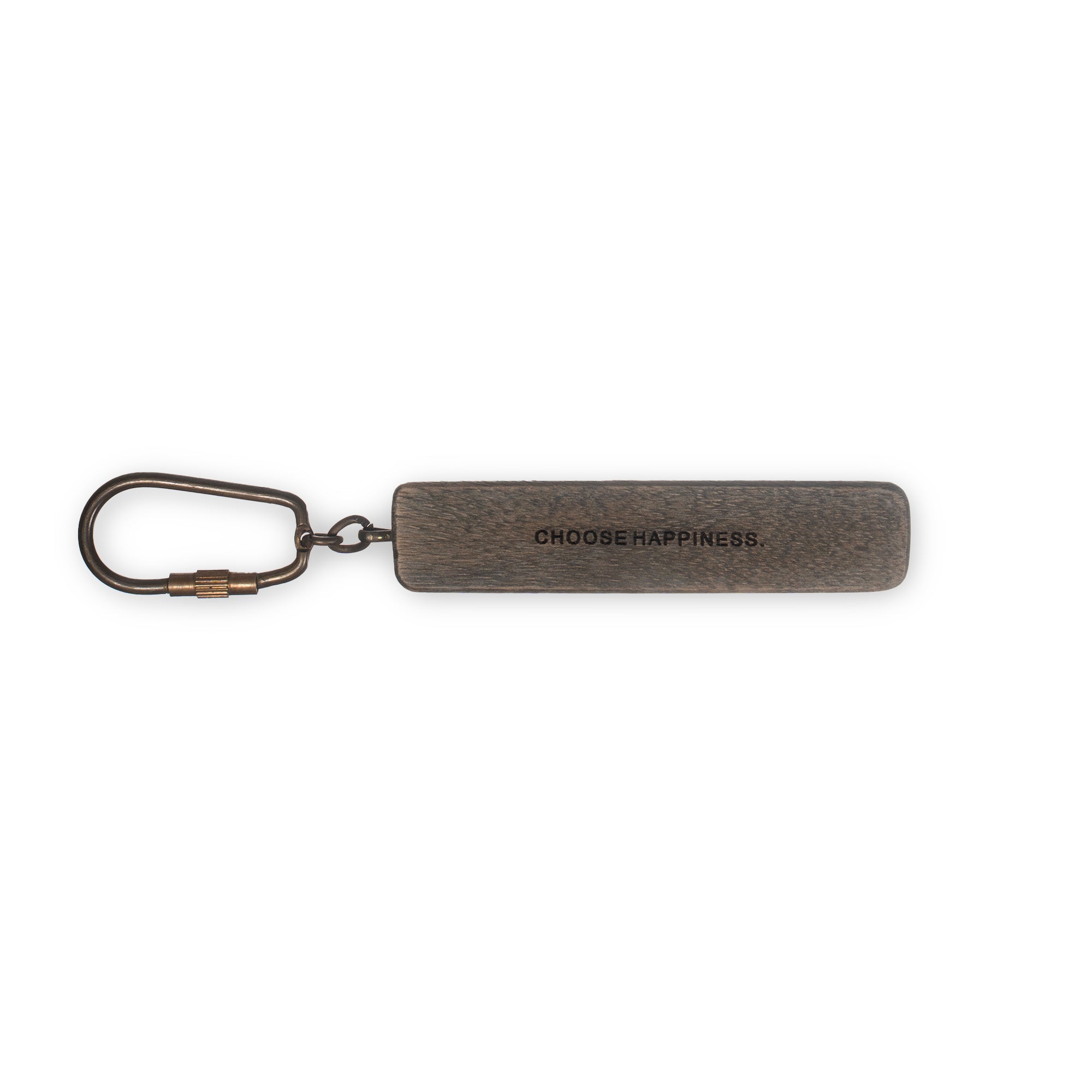 Choose Happiness Wood Keychain