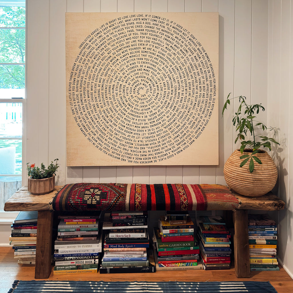 Unsolicited Advice Spiral Collection Art Print - Black Font
