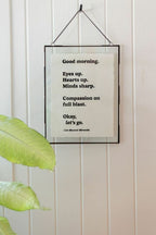 Good Morning (Lin-Manuel Miranda) Handmade Paper Print - 12"x16"