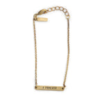 ***All My Heart (X Forever) Brass Reversible Bracelet