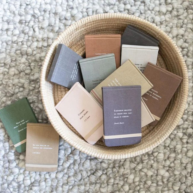 ***Put Good Things Into The World Fabric Notebook