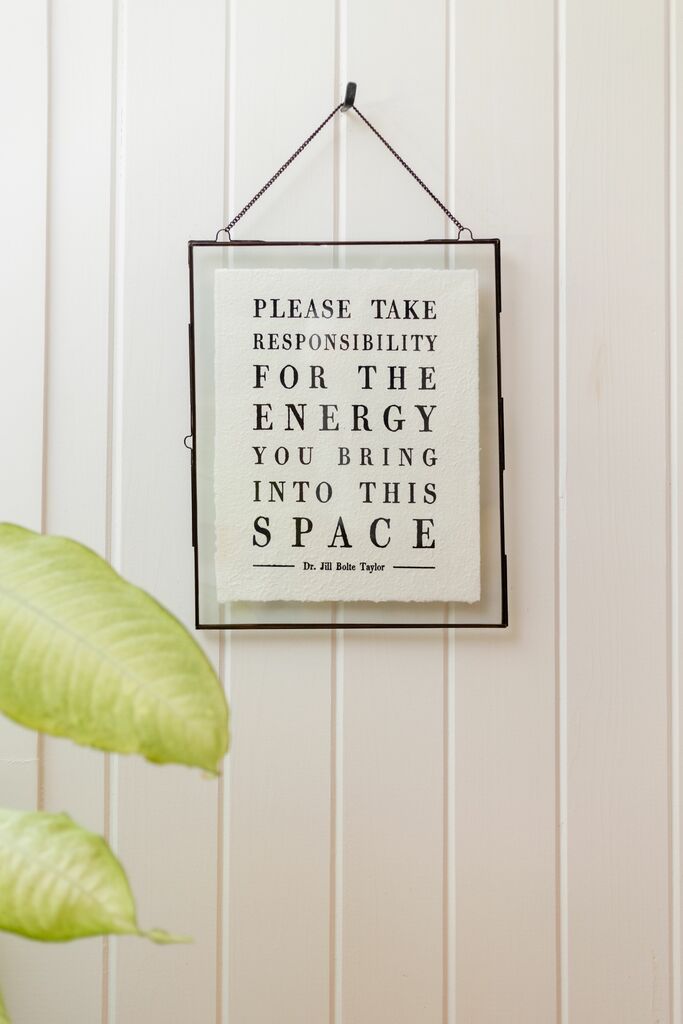 Please Take Responsibility (Dr. Jill Bolte Taylor) Handmade Paper Print - 12"x16"