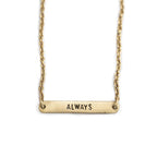 ***All My Heart (X Forever) Brass Reversible Bracelet