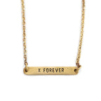 ***All My Heart (X Forever) Brass Reversible Bracelet