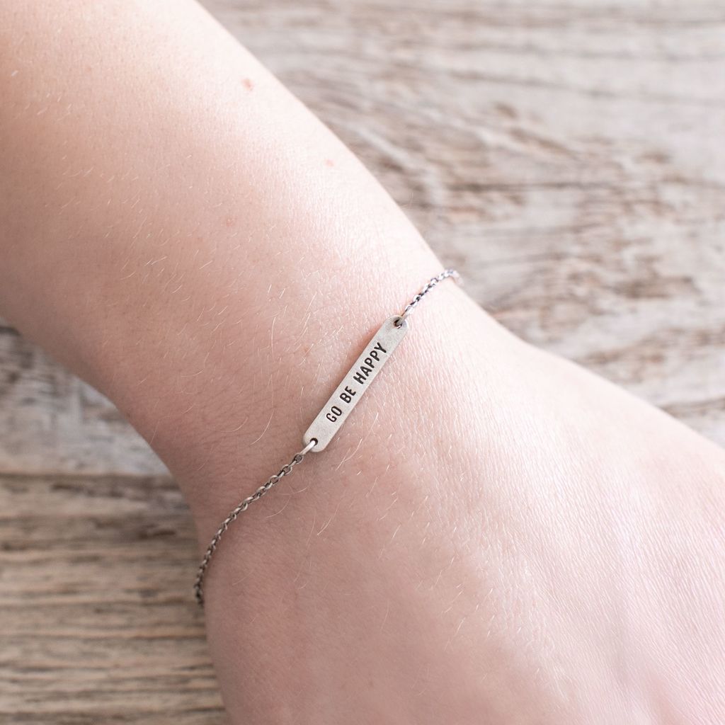 ***Go Be Happy (Darling) Reversible Bracelet