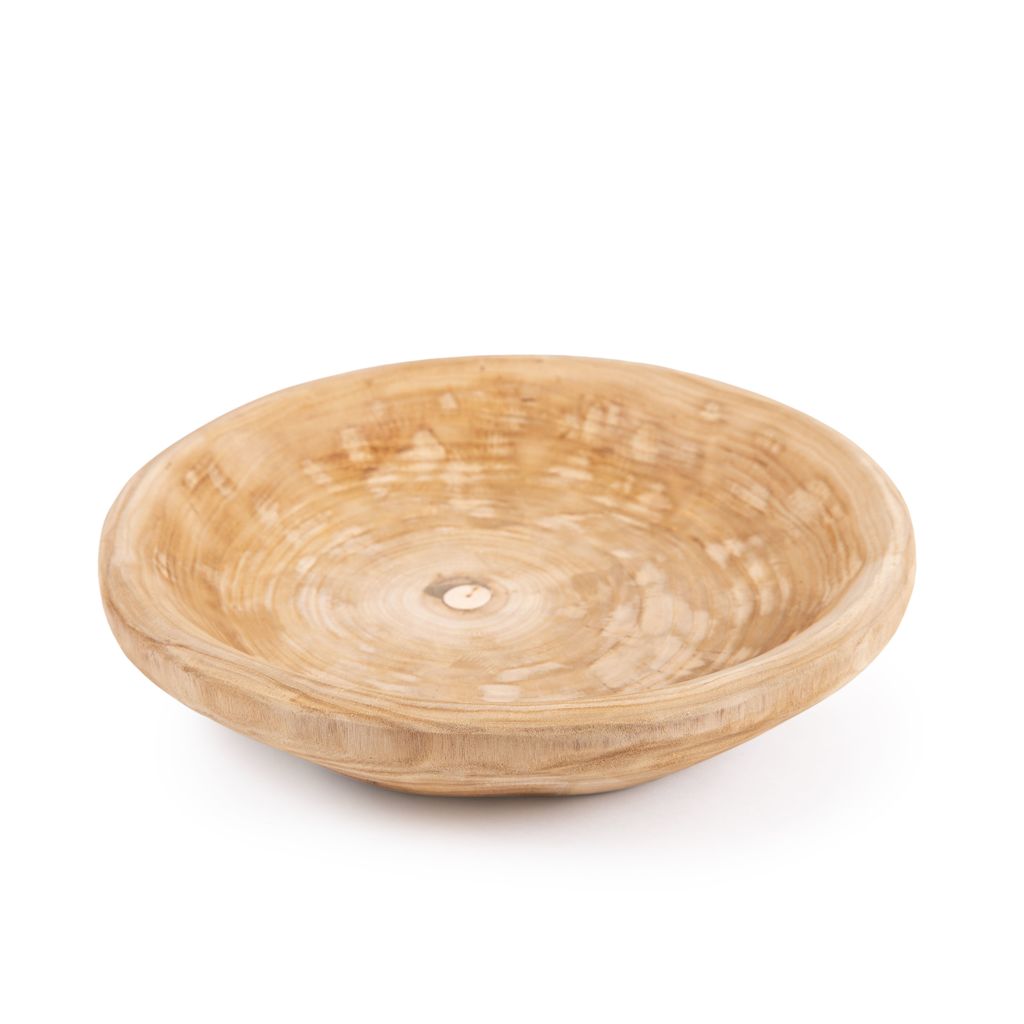 ***Round Wood Tray - Large