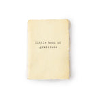 Little Book Of Gratitude Mini Deckled Edge Notebook - Cream