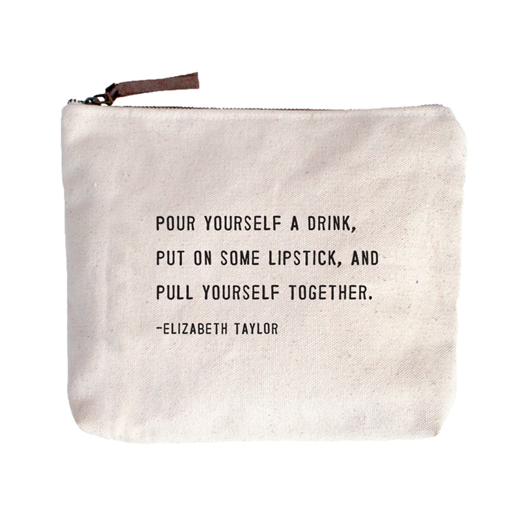 Canvas Zip Bag - Cream