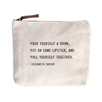 Canvas Zip Bag - Cream