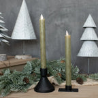9.5" Moving Flame Taper Candle, S/2