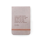 I Get Up Every Morning Fabric Notebook