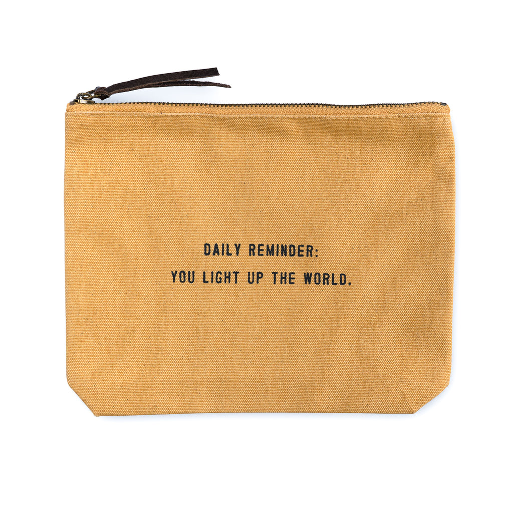 Sunflower Canvas Zip Bag