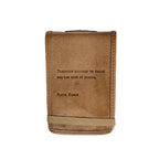 ***Tomorrow Belongs Mini Signature Leather Journal -Maple