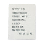 The Secret Is Handmade Paper Print