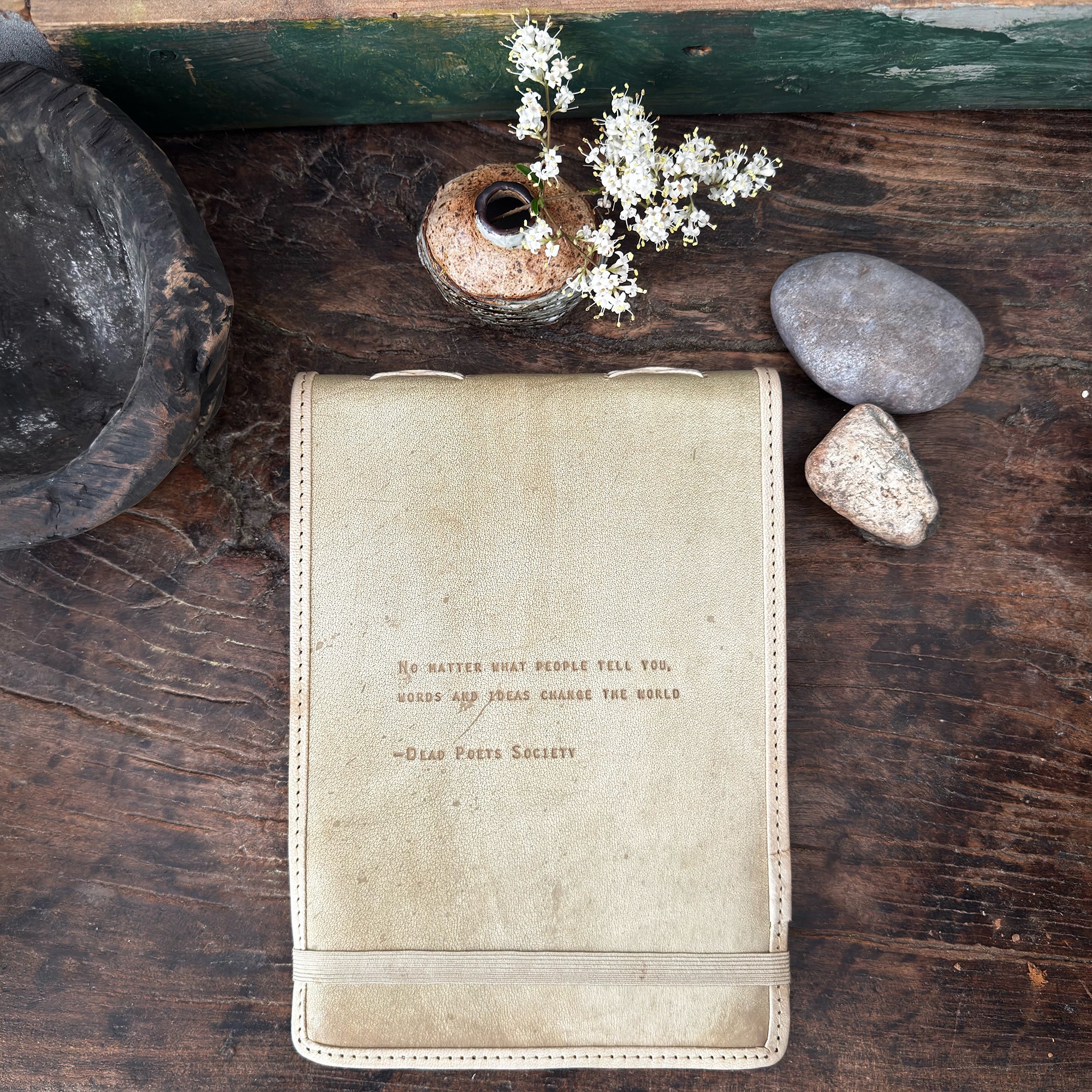 Dead Poets Society Leather Journal - Honey