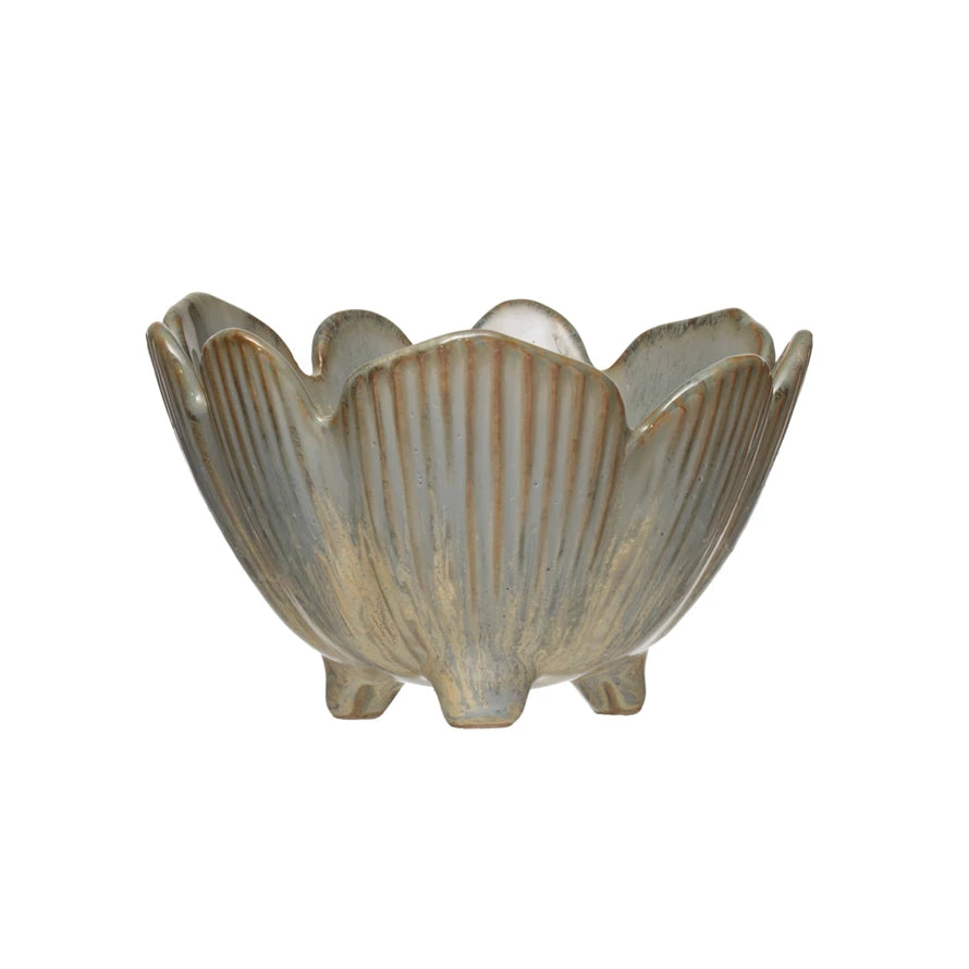 Porcelain Flower Bowl - Blue
