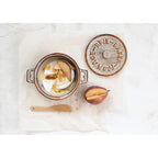 Tan Stoneware Brie Baker w/ Spreader