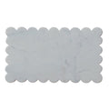 Marble Cheese/Cutting Board with Scalloped Edge