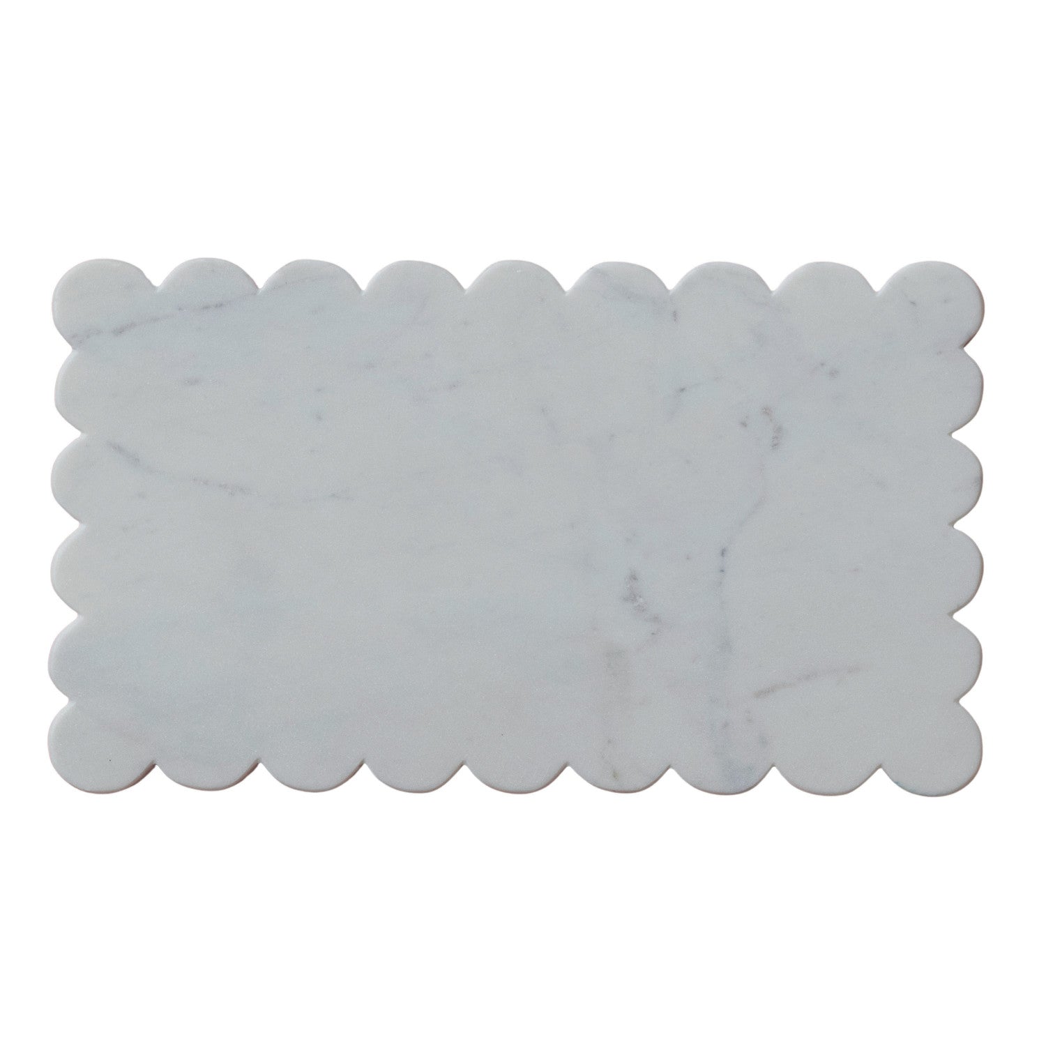 Marble Cheese/Cutting Board with Scalloped Edge
