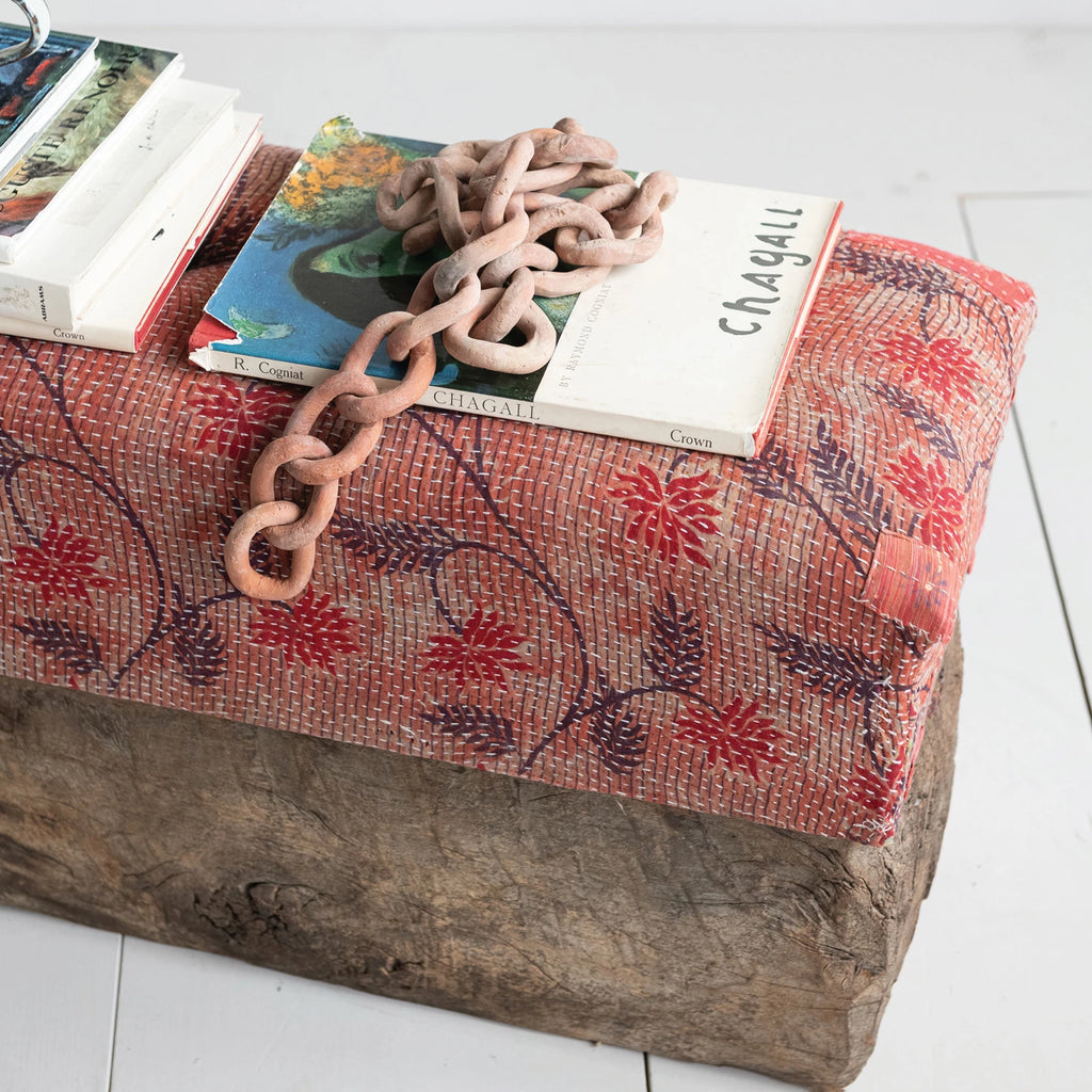 Handmade Terra-cotta Chain, Distressed Finish