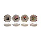 Hand-Painted Stoneware Dish, 4 Styles