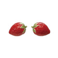 Hand-Painted Strawberry Shaped S & P Shakers, S/2