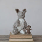 Plush Kangaroo with Joey in Pouch