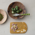 Marble Resin Cheese/Serving Board, Caramel Color